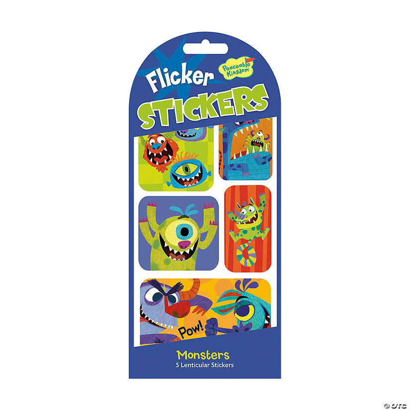 Monsters Flicker Stickers: Pack of 12 Image