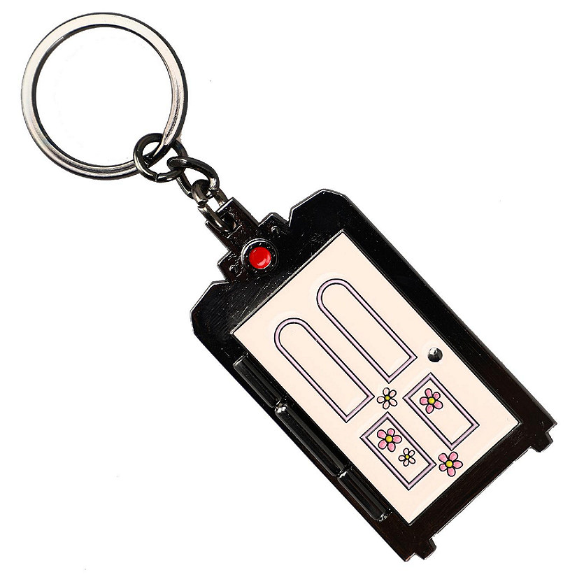 Monsters Inc. Boo's Door Keychain features Boo Image
