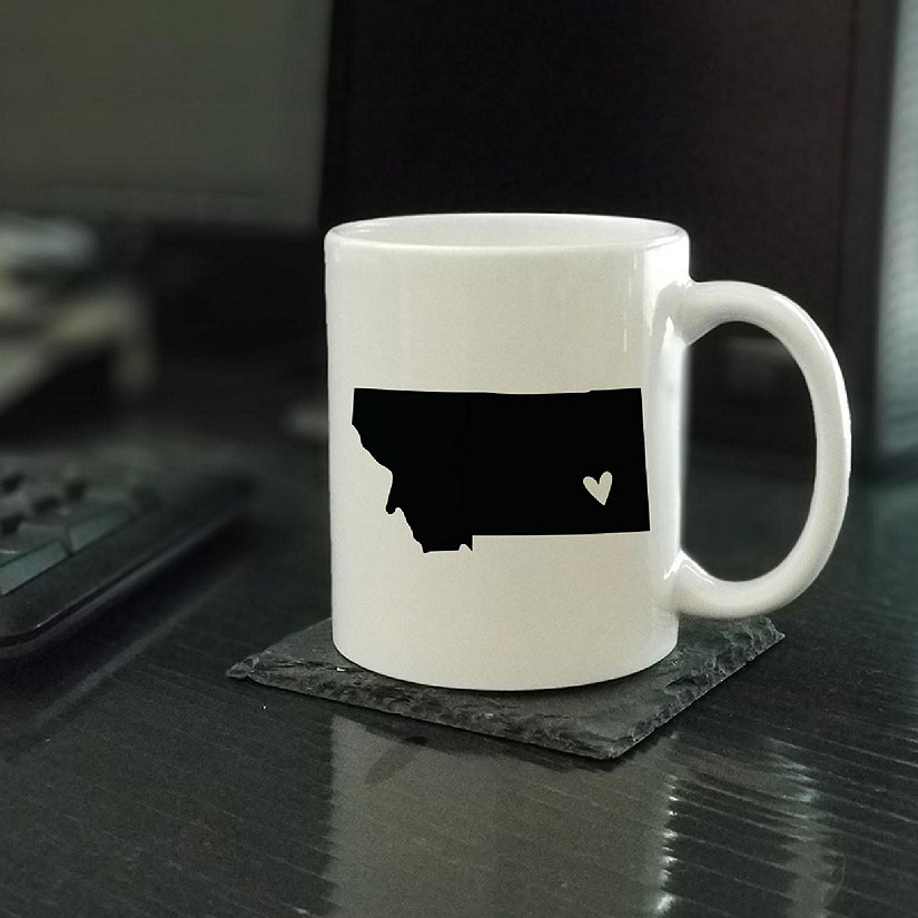 Montana State Heart Ceramic Mug Image