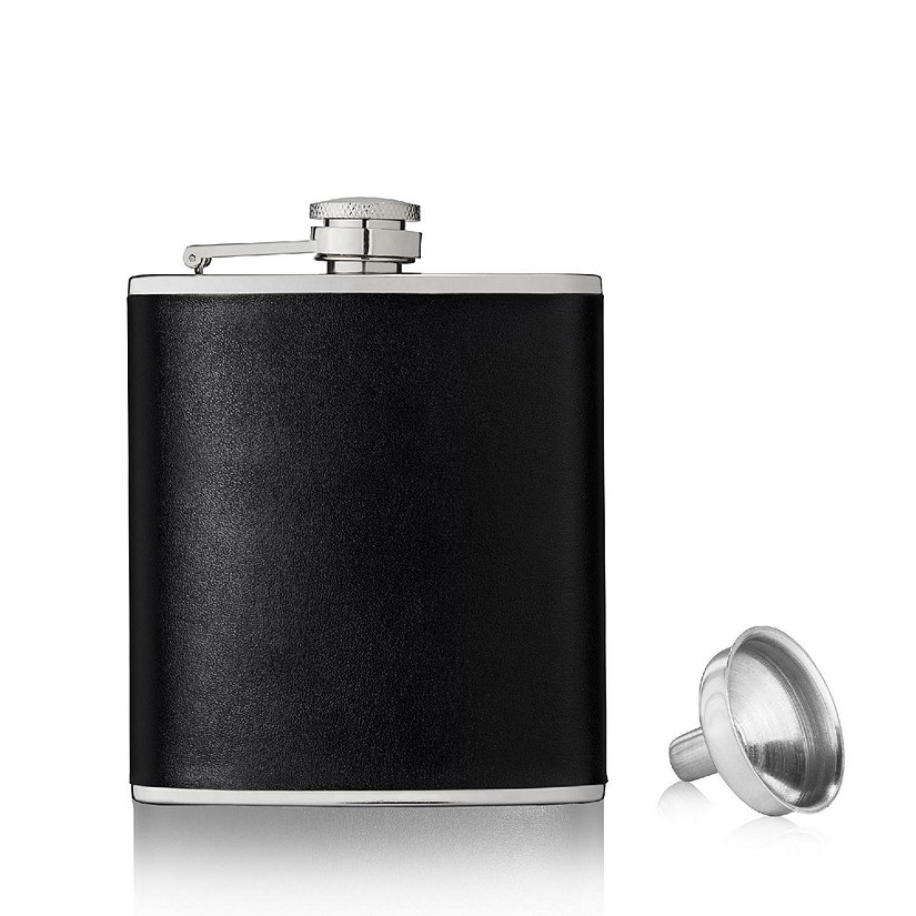 Monte Carlo&#8482;: 6 oz Faux Leather Flask Image