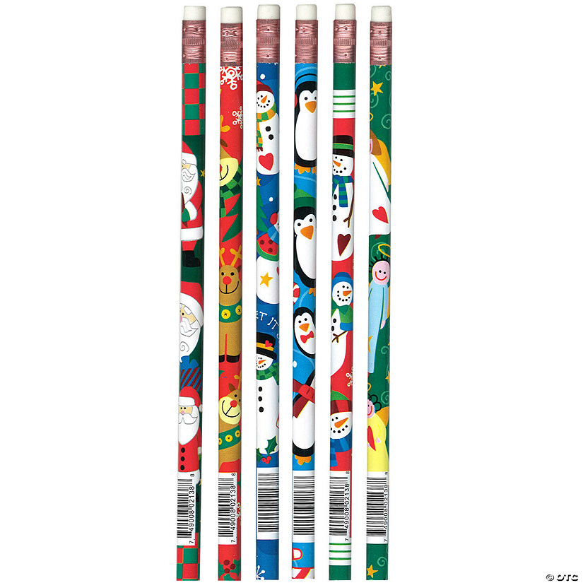 Moon Products Christmas Assortment Pencils, 12 Per Pack, 12 Packs Image
