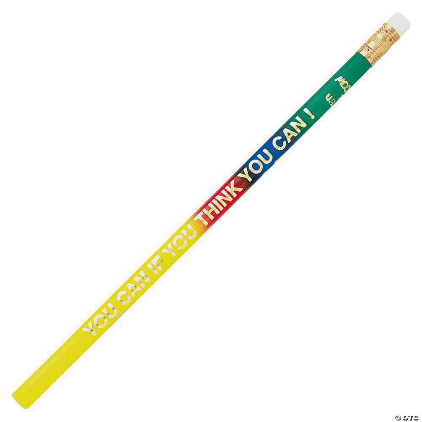 Moon Products "You Can If You Think You Can!" Pencils, 12 Per Pack, 12 Packs Image