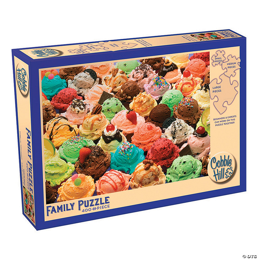 More Ice Cream 400-Piece Family Puzzle Image
