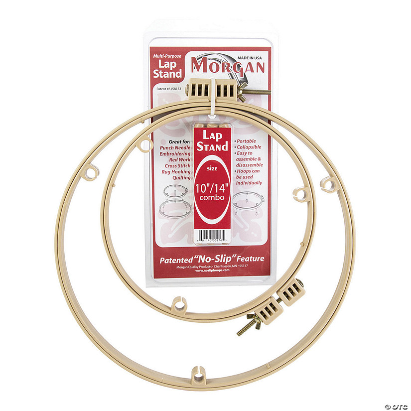 Morgan Lap Stand Combo 10" & 14" Quilting Hoops- Image