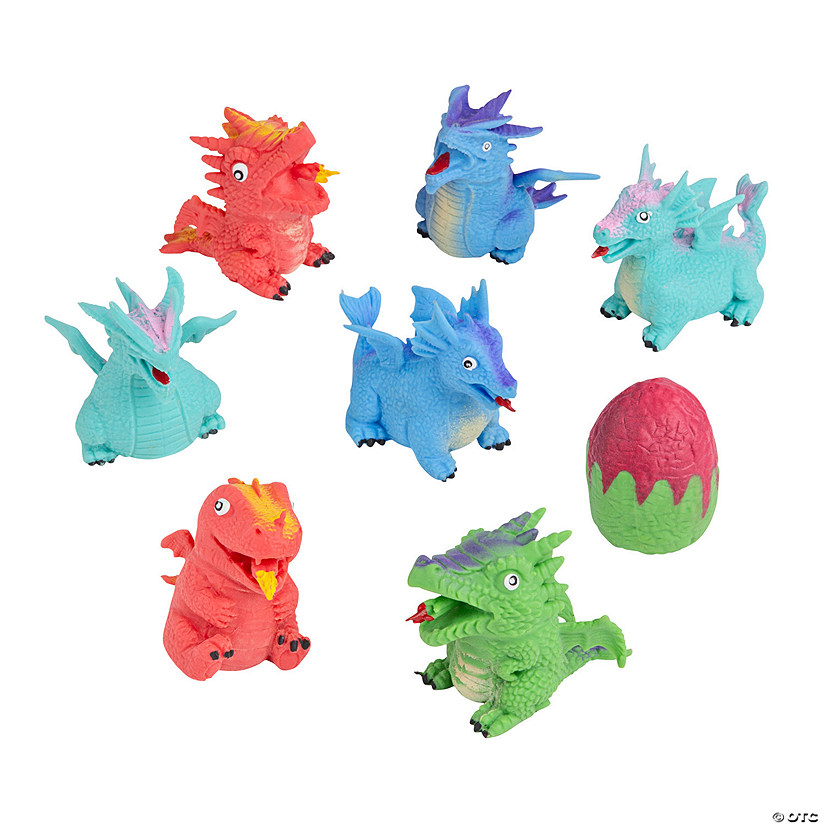 Morphing Flipping Dragons in Eggs - 12 Pc. Image