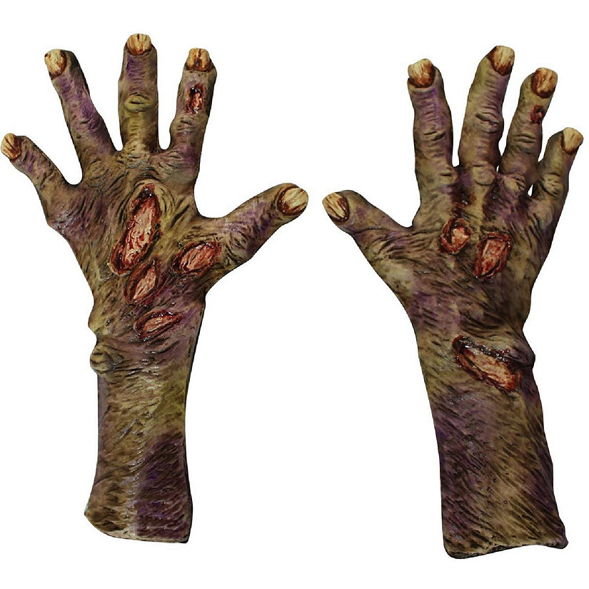 Morris Costume TB25319 Zombie Rotted Latex Glove, Large Image