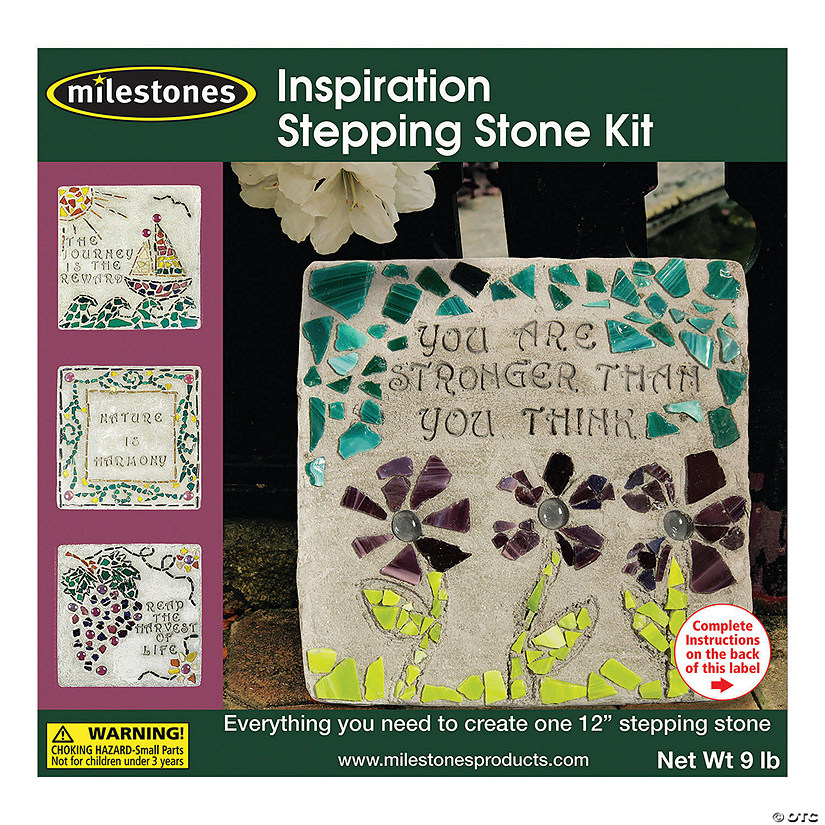 Mosaic Stepping Stone Kit-Inspiration Image