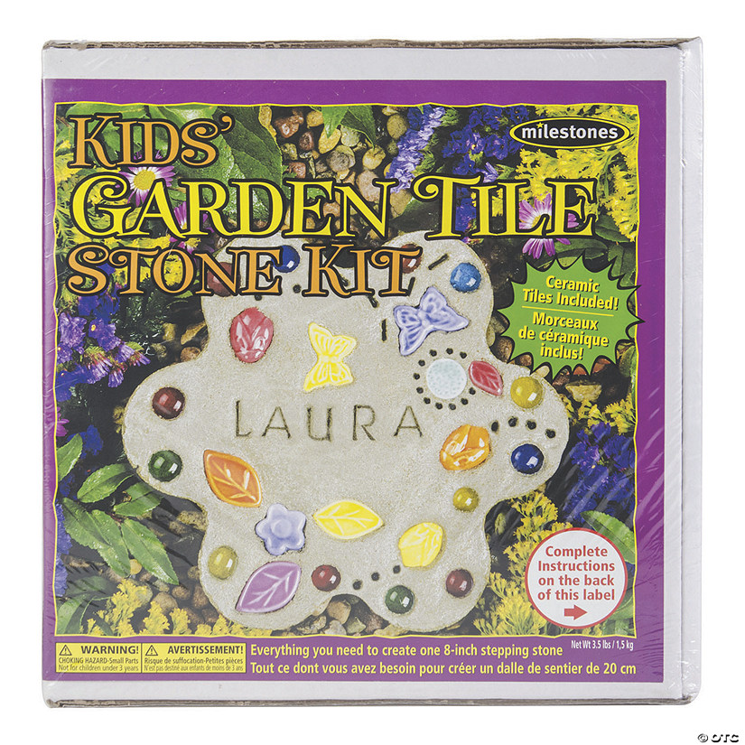 Kids' Mosaic Stepping Stone Kit - Milestones - Made In USA New