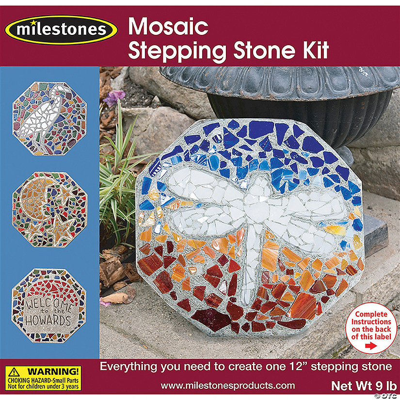 Mosaic Stepping Stone Kit-Mosaic Image