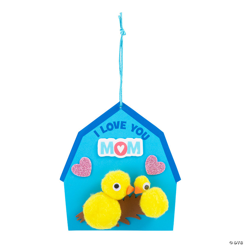 Mother&#8217;s Day Chicks I Love You Mom Craft Kit - Makes 12 Image