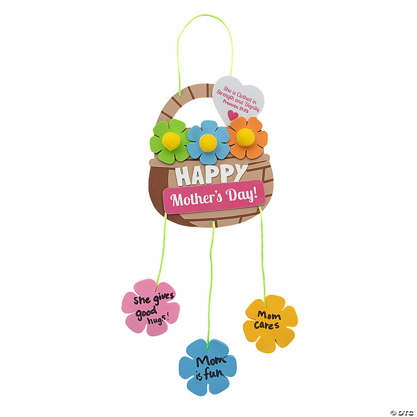 Mother&#8217;s Day Faith Hanging Basket Sign Craft Kit Image