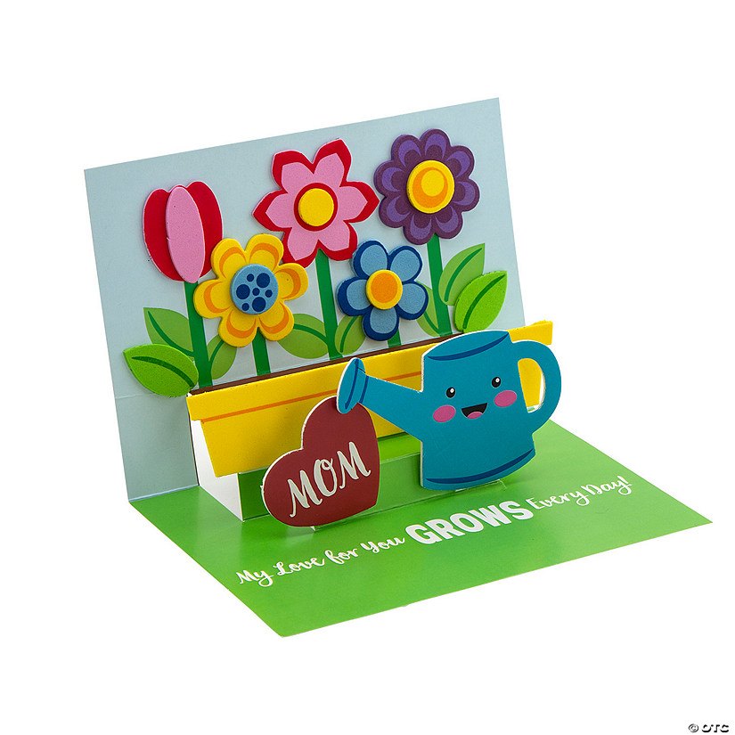 Mother&#8217;s Day Flower Pot Pop-Out Scene Craft Kit - Makes 12 Image