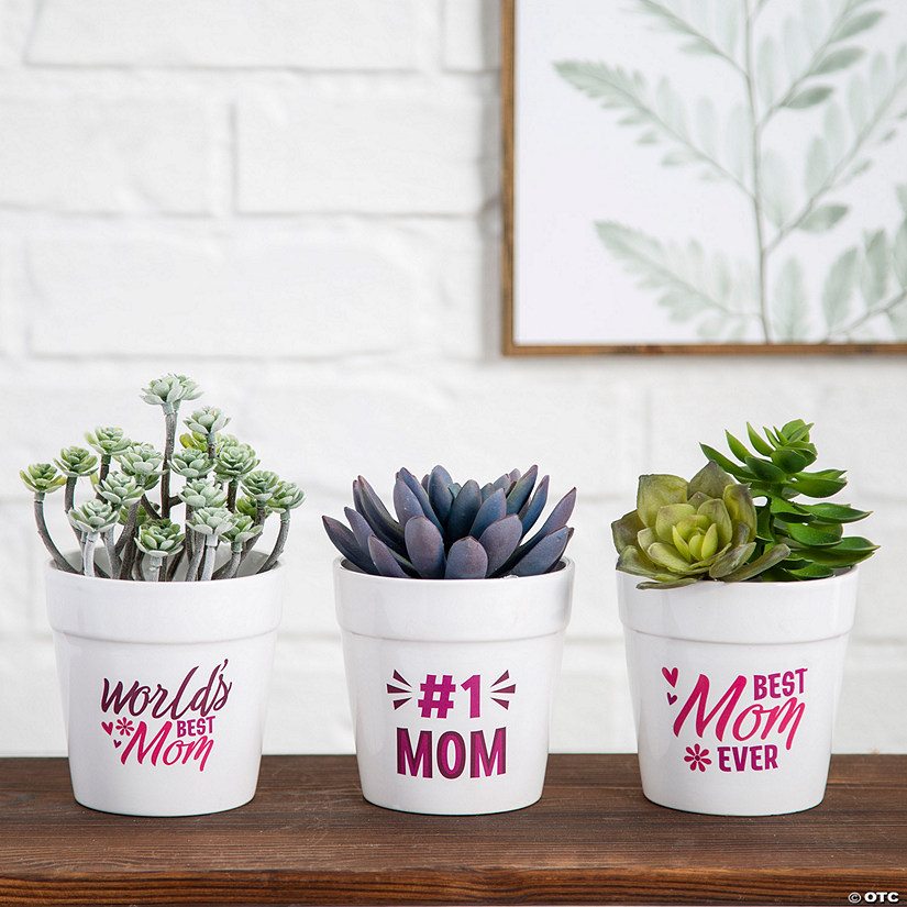 Mother&#8217;s Day Flowerpots - 3 Pc. Image