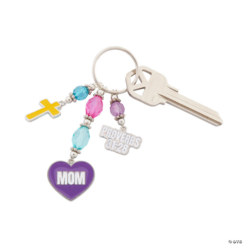 Mother&#8217;s Day Religious Keychain Craft Kit - Makes 12 Image
