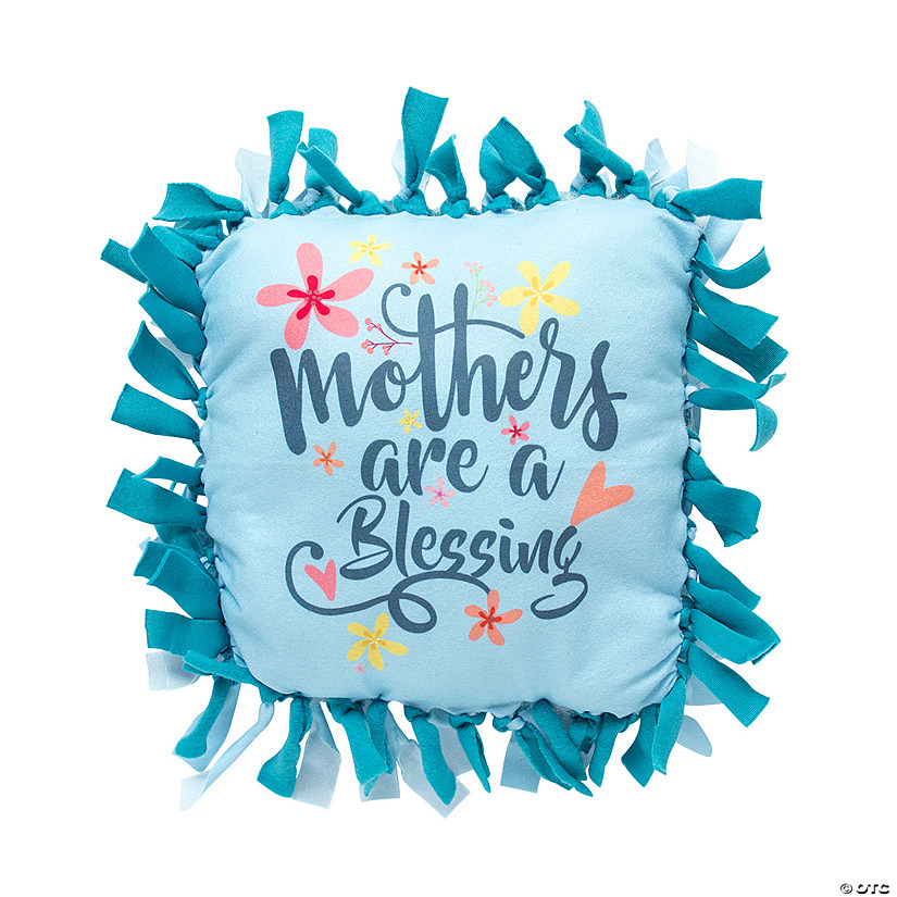 Mothers Are a Blessing Fleece Tied Pillow Craft Kit - Makes 6 Image