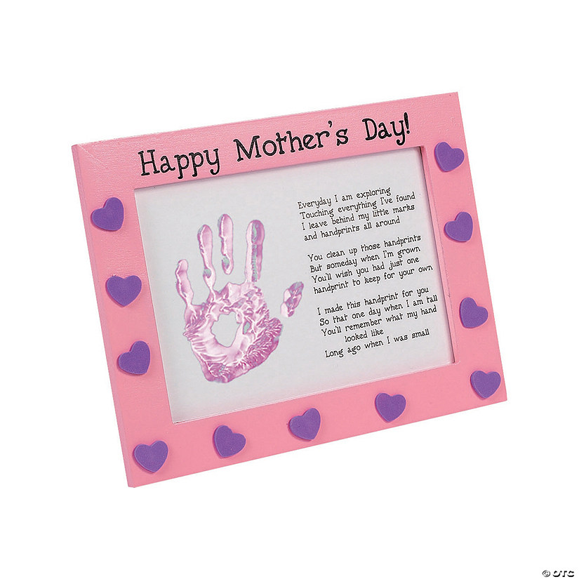 Mother's Day Handprint Frame Craft Kit - Makes 6 Image