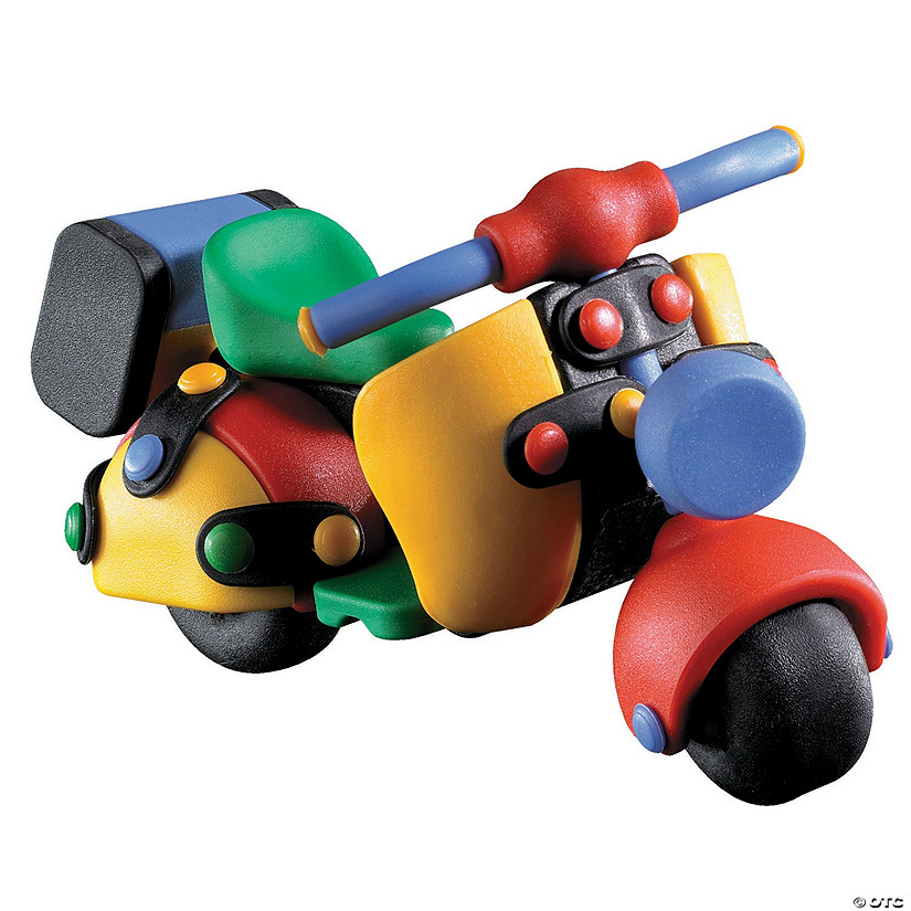 Motor Scooter Multicolor Construction Kit Image