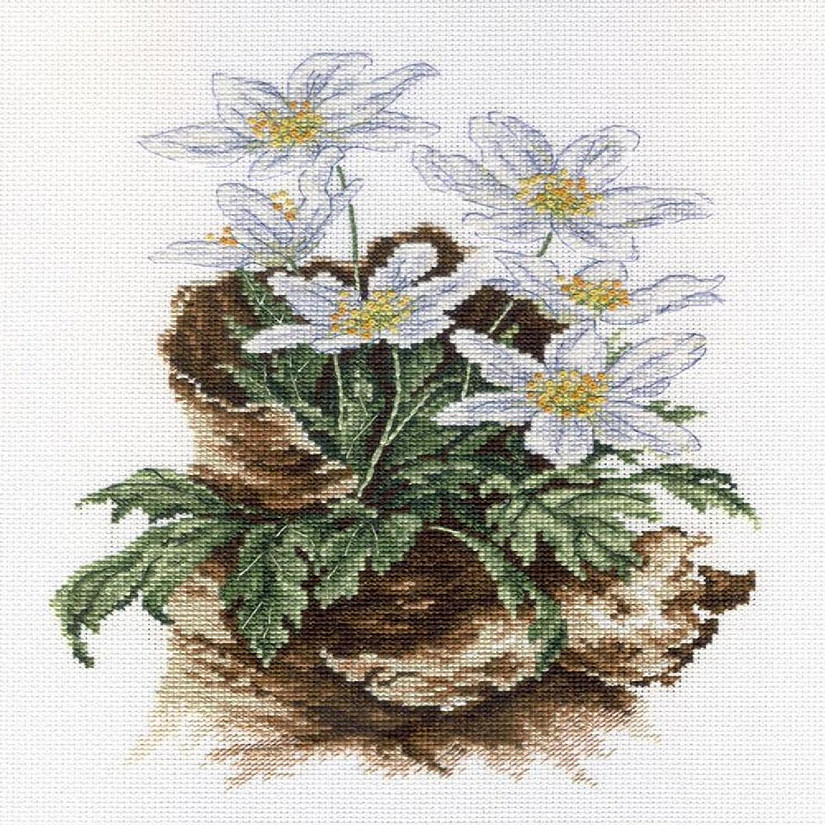 MP Studia - First Flowers SNV-567 Counted Cross Stitch Kit Image