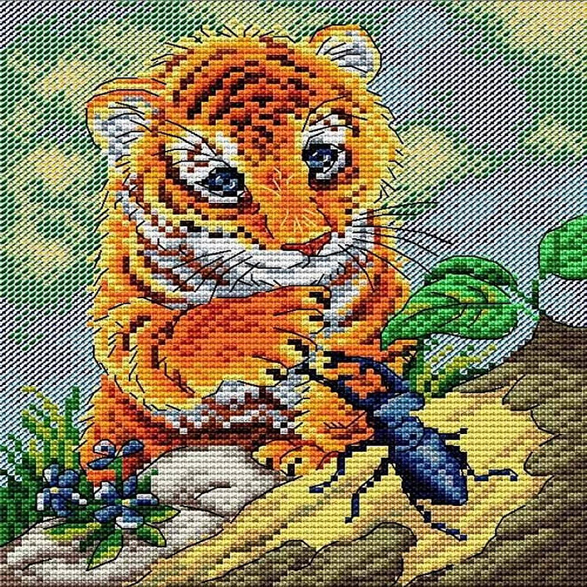 MP Studia - Lets be Friends SM-091 Counted Cross-Stitch Kit Image