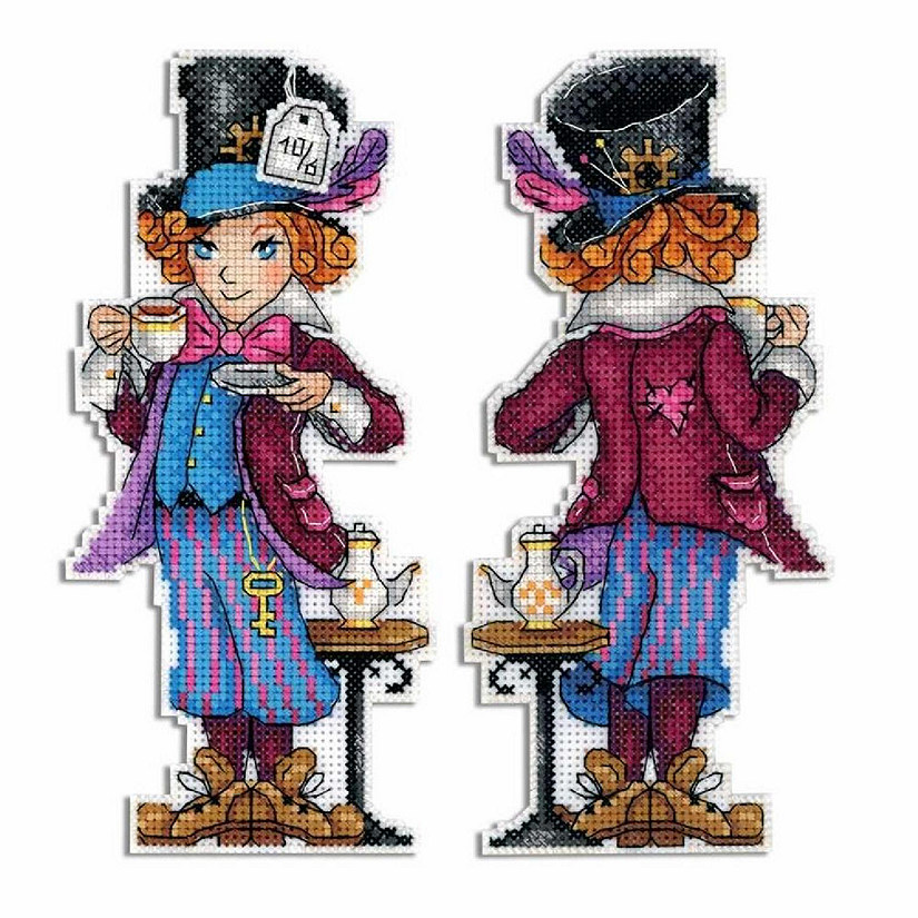 MP Studia - Mad Hatter P-349 / SR-349 Plastic Canvas Counted Cross Stitch Kit Image