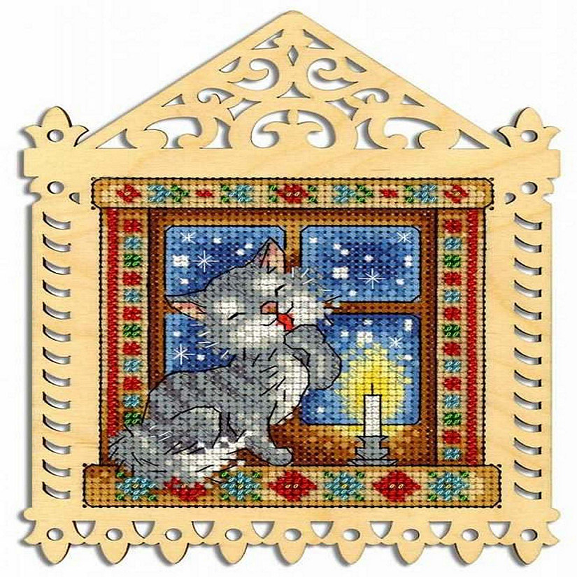 MP Studia - Winter Evening O-001 Counted Cross Stitch Kit on Plywood Image