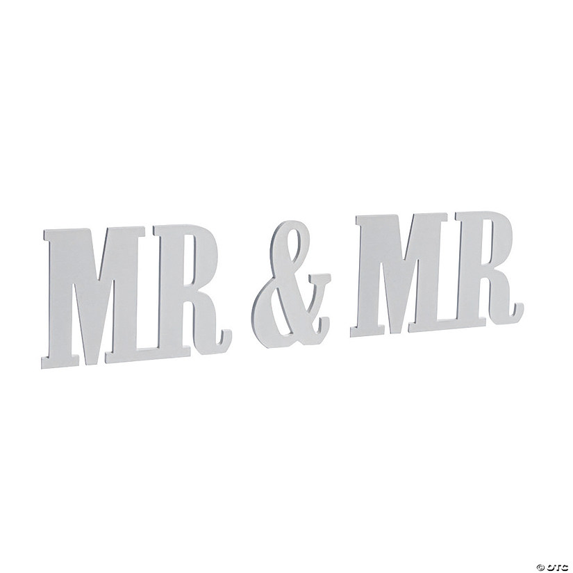 Mr. &amp; Mr. Tabletop Sign Kit &amp;#8211; 3 Pc. Image