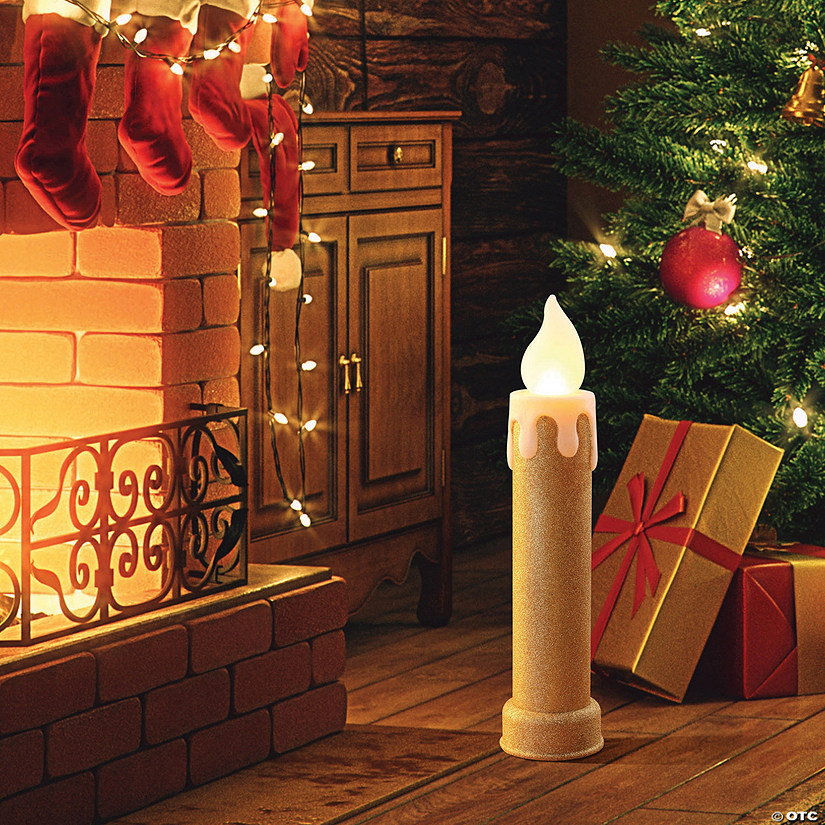 Mr. Christmas Gold Blow Mold Candle Oriental Trading
