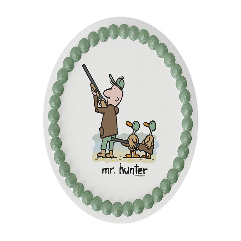Mr. Hunter 8" Round Edible Cake Topper Image