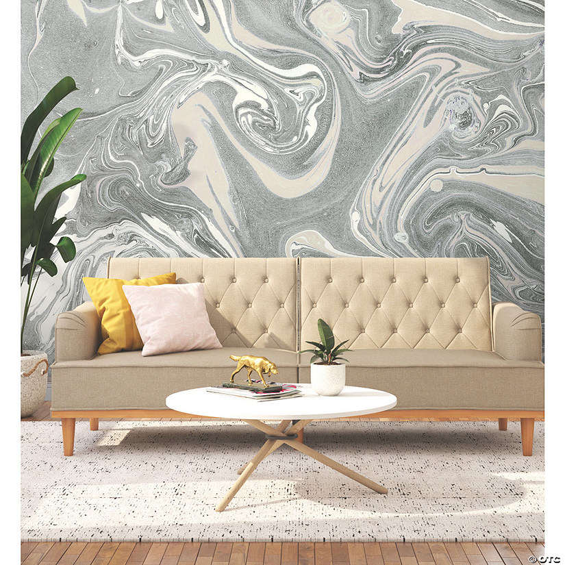 Mr. Kate Acrylic Pour Peel & Stick Wallpaper Mural | Oriental Trading