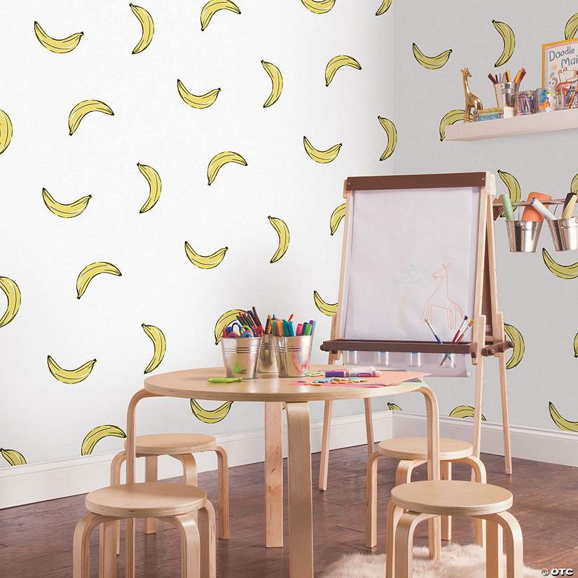 Mr. Kate Banana Print Peel & Stick Wallpaper Image