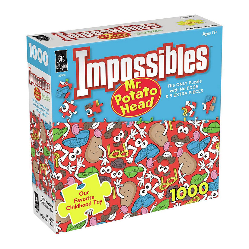 Mr. Potato Head Impossibles 1000 Piece Jigsaw Puzzle  No Edge  5 Extra Pieces Image