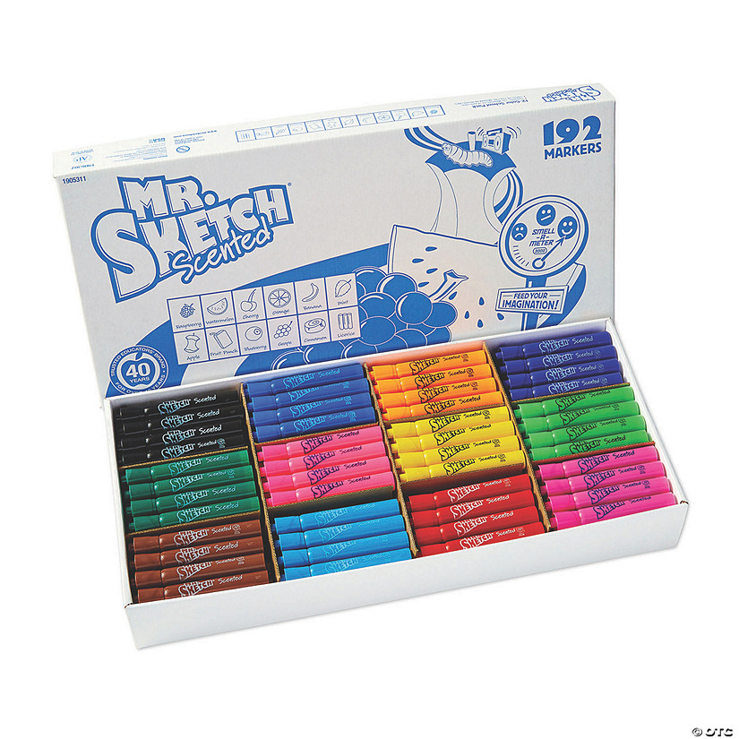 Mr. Sketch&amp;#174; Scented Chisel Tip Markers, 192 count Image