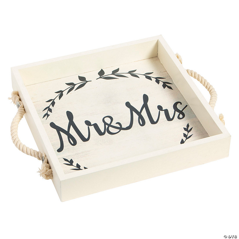 Mr &amp; Mrs Wood Tray Image