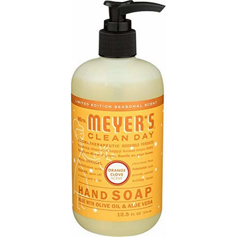 Mrs. Meyers Clean Day Orange Clove Hand Soap Bottle, 12.5oz Image