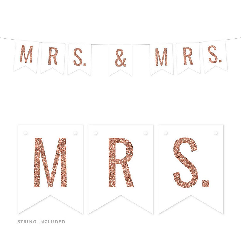 Mrs &amp; Mrs Wedding 4x5.5IN Banner Image