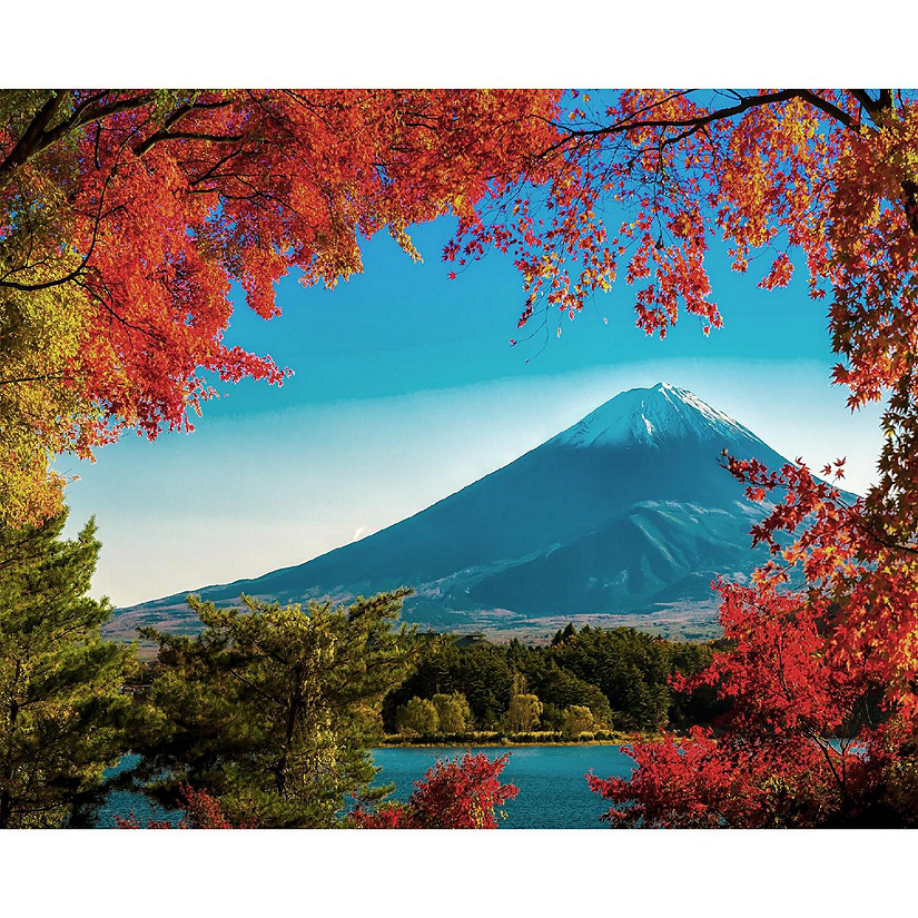Mt. Fuji in Autumn Japanese Landmark 1000 Piece Jigsaw Puzzle Image