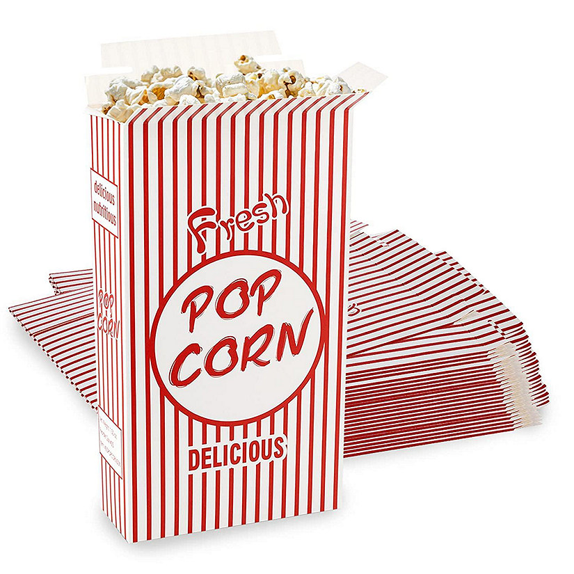 MT Products 0.74 oz Paperboard Popcorn Boxes / Popcorn buckets - Pack of 50 Image
