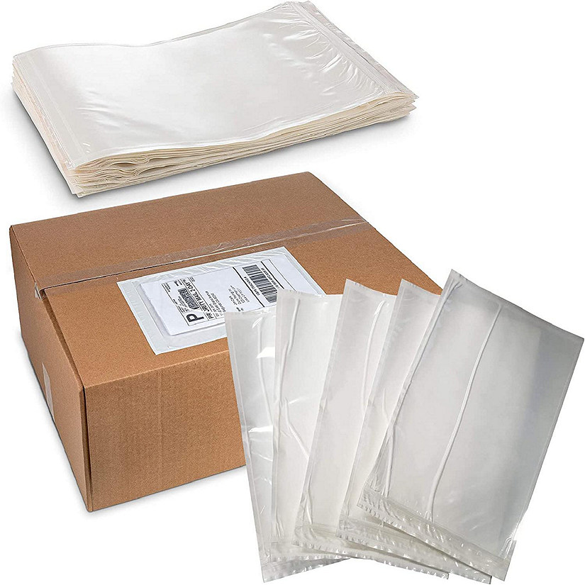 MT Products 5.5" x 10" Clear Envelope Pouch / Shipping Label Sleeves - Pack of 50 Image