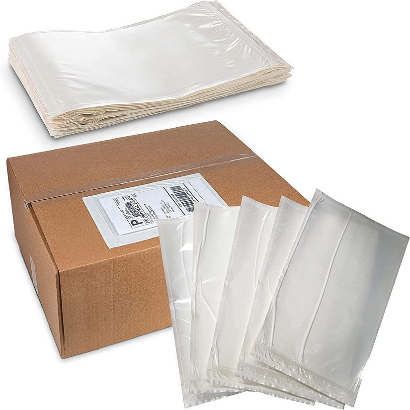 MT Products 6.5 x 10 Clear Envelope / Shipping Label Sleeves - Pack of 100