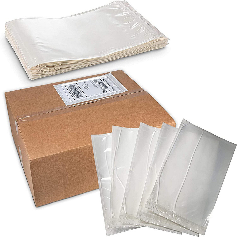 MT Products 6" x 9" Clear Envelope Pouch / Shipping Label Sleeves - Pack of 50 Image