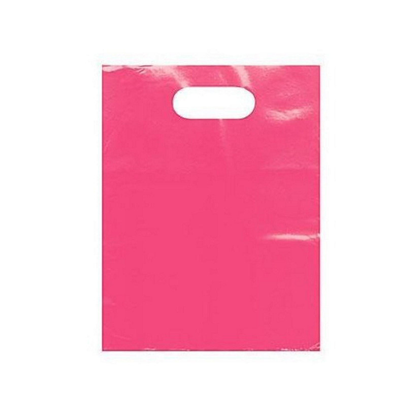 MT Products 9" x 12" Pink 1.25 Mil Plastic Merchandise Bags - Pack of 25 Image