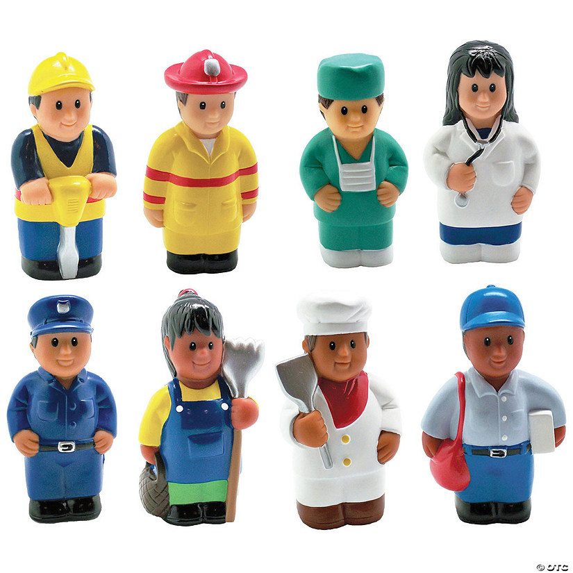 Multicultural Community Helper Figures, Set of 8 Image