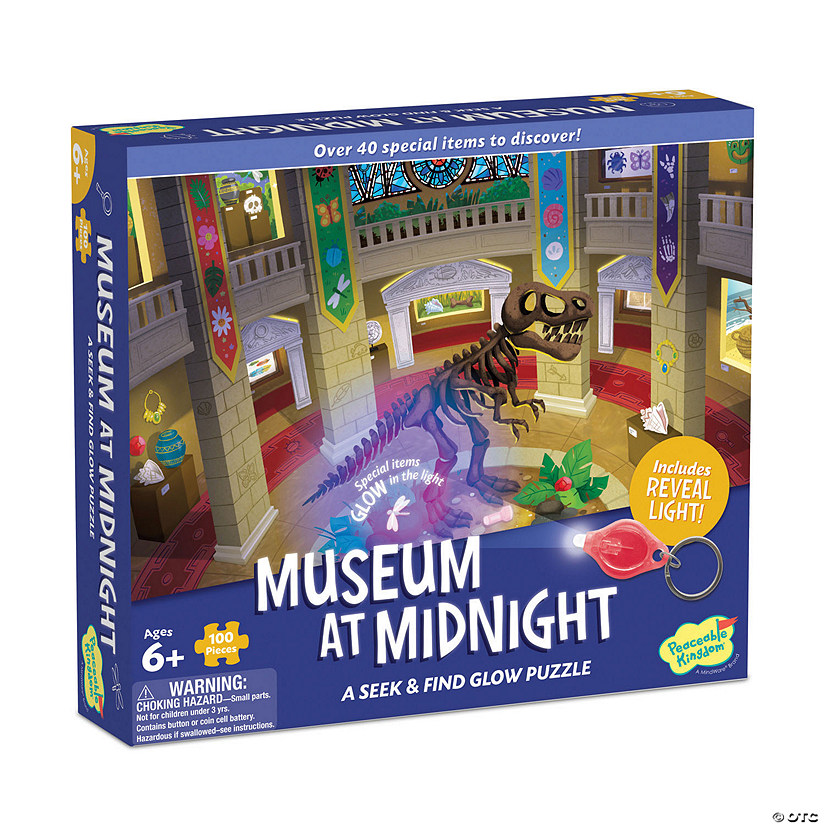 Museum at Midnight Seek and Find Glow Puzzle Image