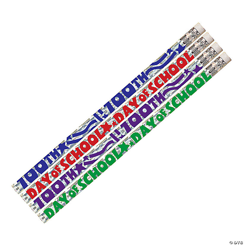 Musgrave Pencil Company 100th Day of School Pencil, 12 Per Pack, 12 Packs Image