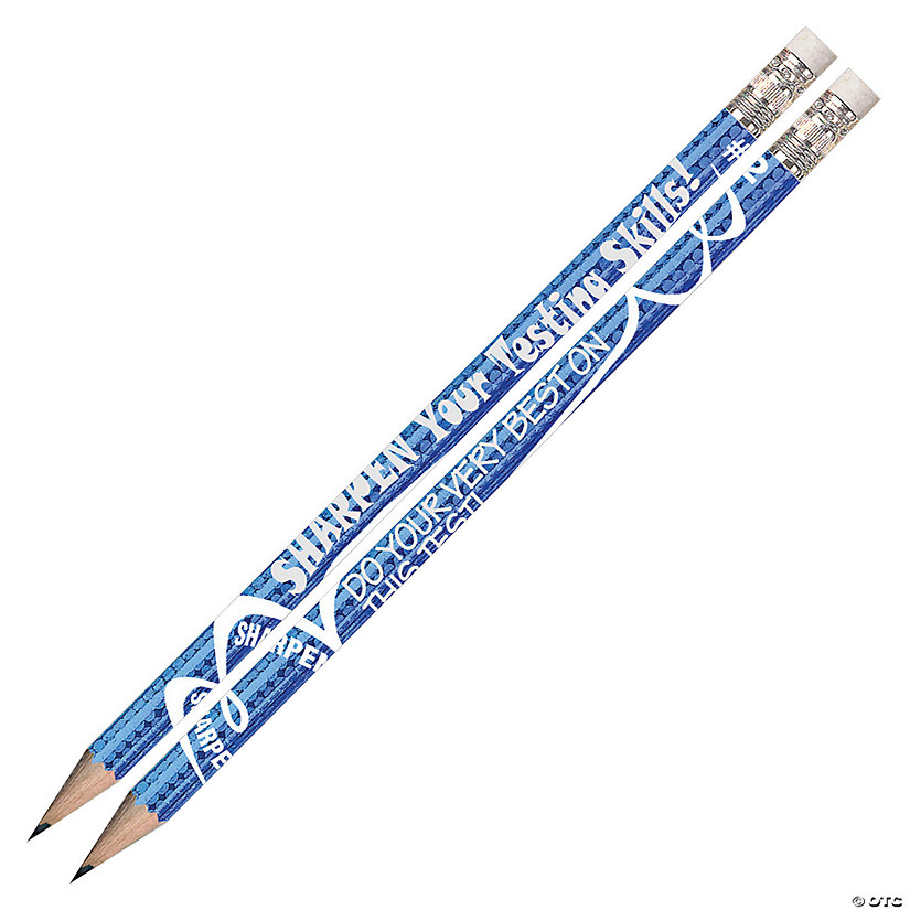 Musgrave Pencil Company Sharpen Your Testing Skills Motivational Pencils, 12 Per Pack, 12 Packs Image