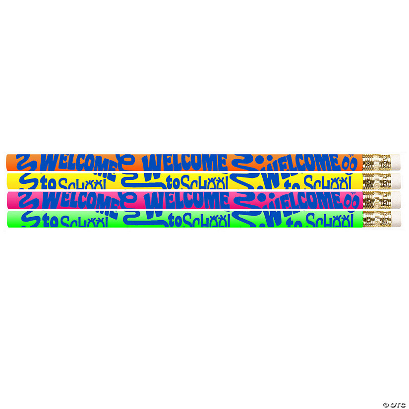 Musgrave Pencil Company Welcome To School Motivational Pencils, 12 Per Pack, 12 Packs Image