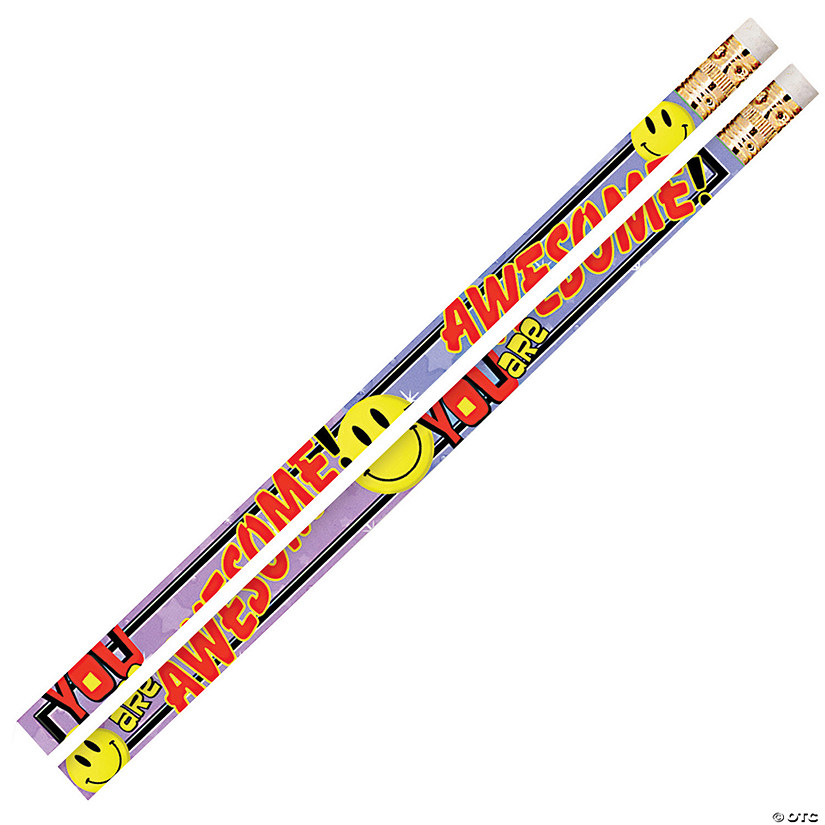 Musgrave Pencil Company You Are Awesome Motivational Pencils, 12 Per Pack, 12 Packs Image
