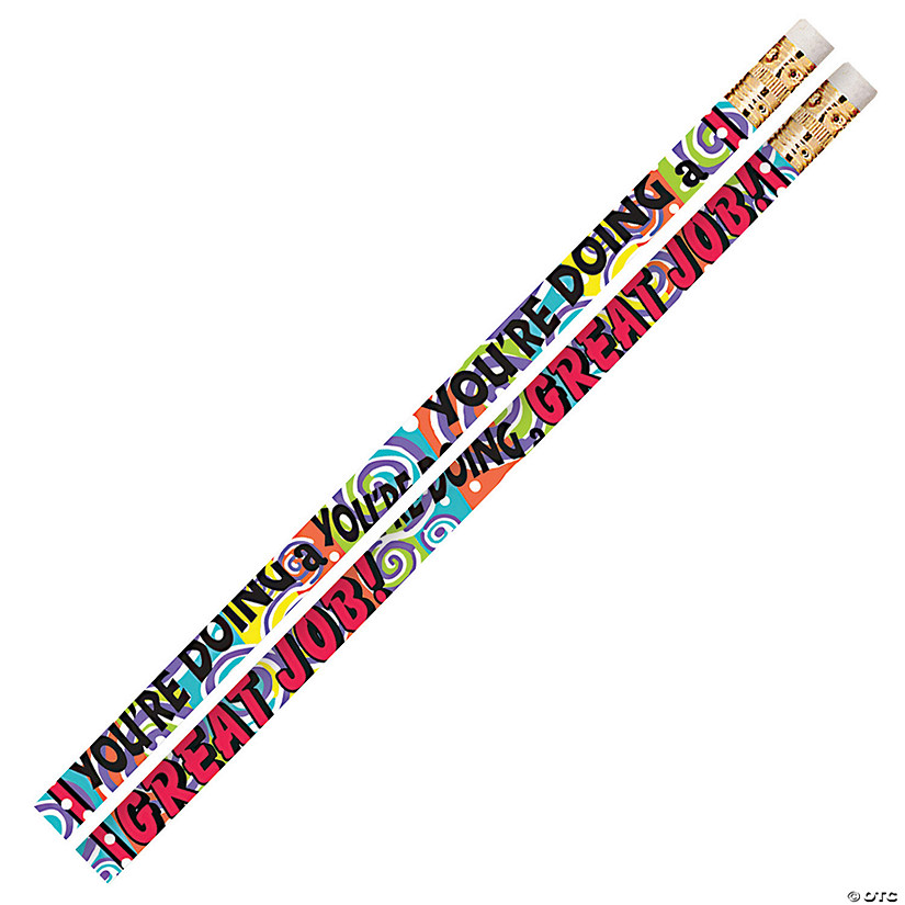 Musgrave Pencil Company Youre Doing A Great Job Motivational Pencils, 12 Per Pack, 12 Packs Image