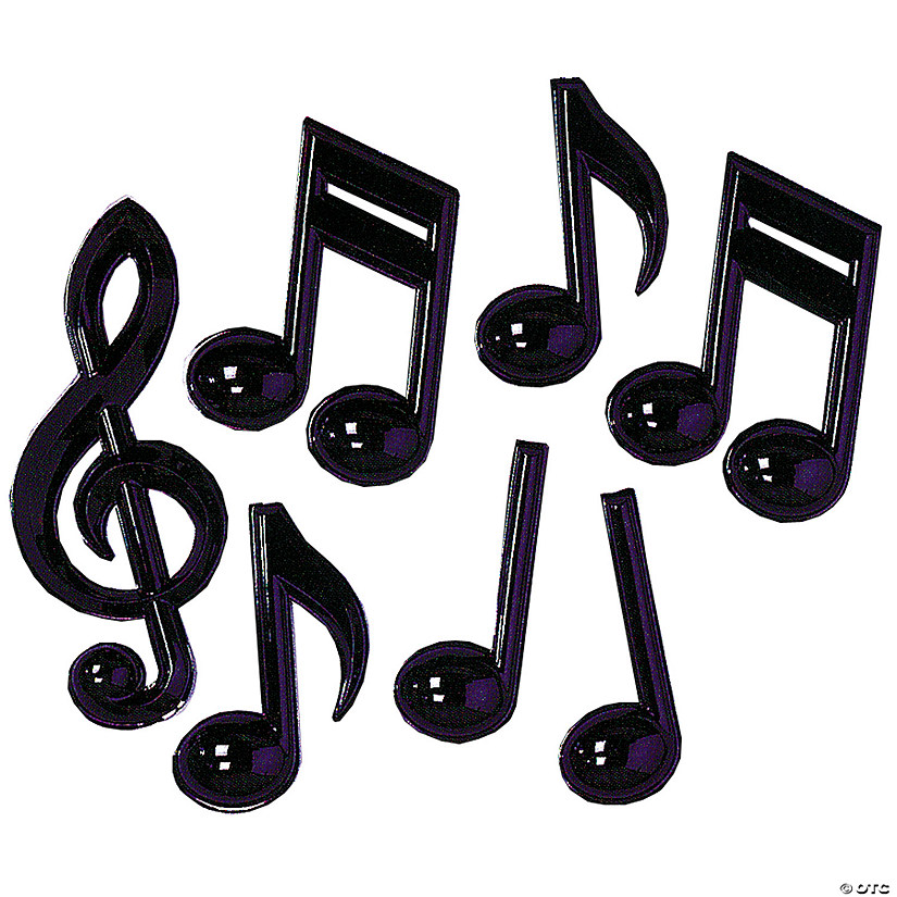 Music Notes, Plastic, Pack Of 7 Image