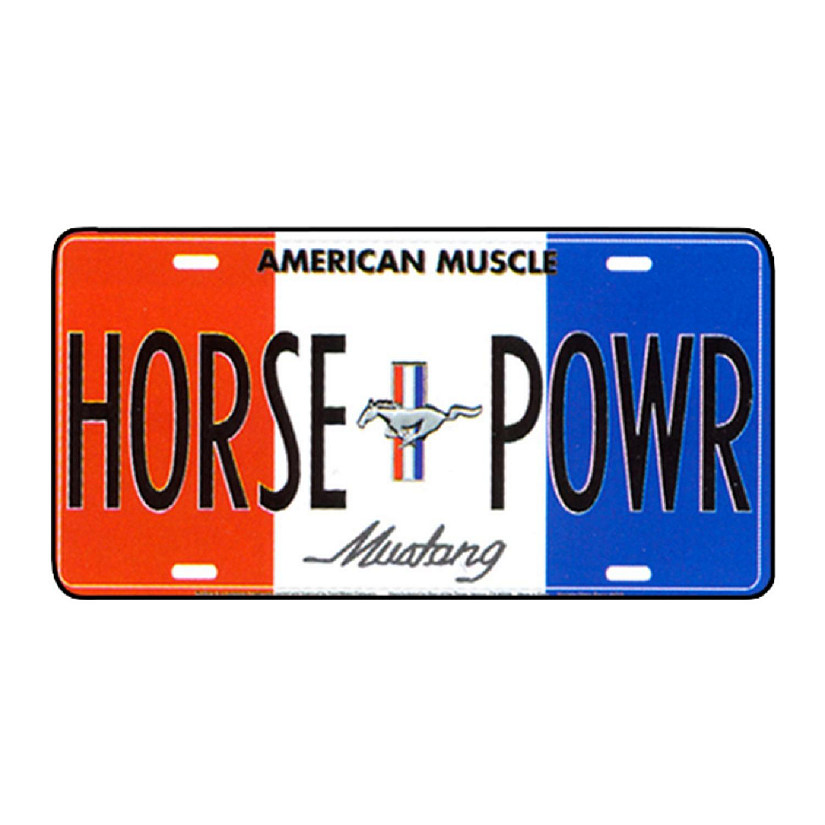 Mustang Horse Power License Plate Image